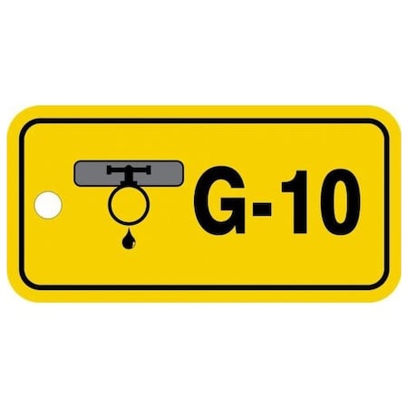 Accuform RP-Plastic, 3-1/4 in Width, 0.075 in Height, , 5 PK TDF410VPM